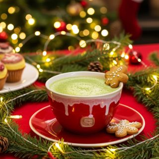 I takhle může vypadat vaše matcha. Originální červená mistička udělá parádu na každém stole 😍. 🤫Navíc tajemství - Pijte...